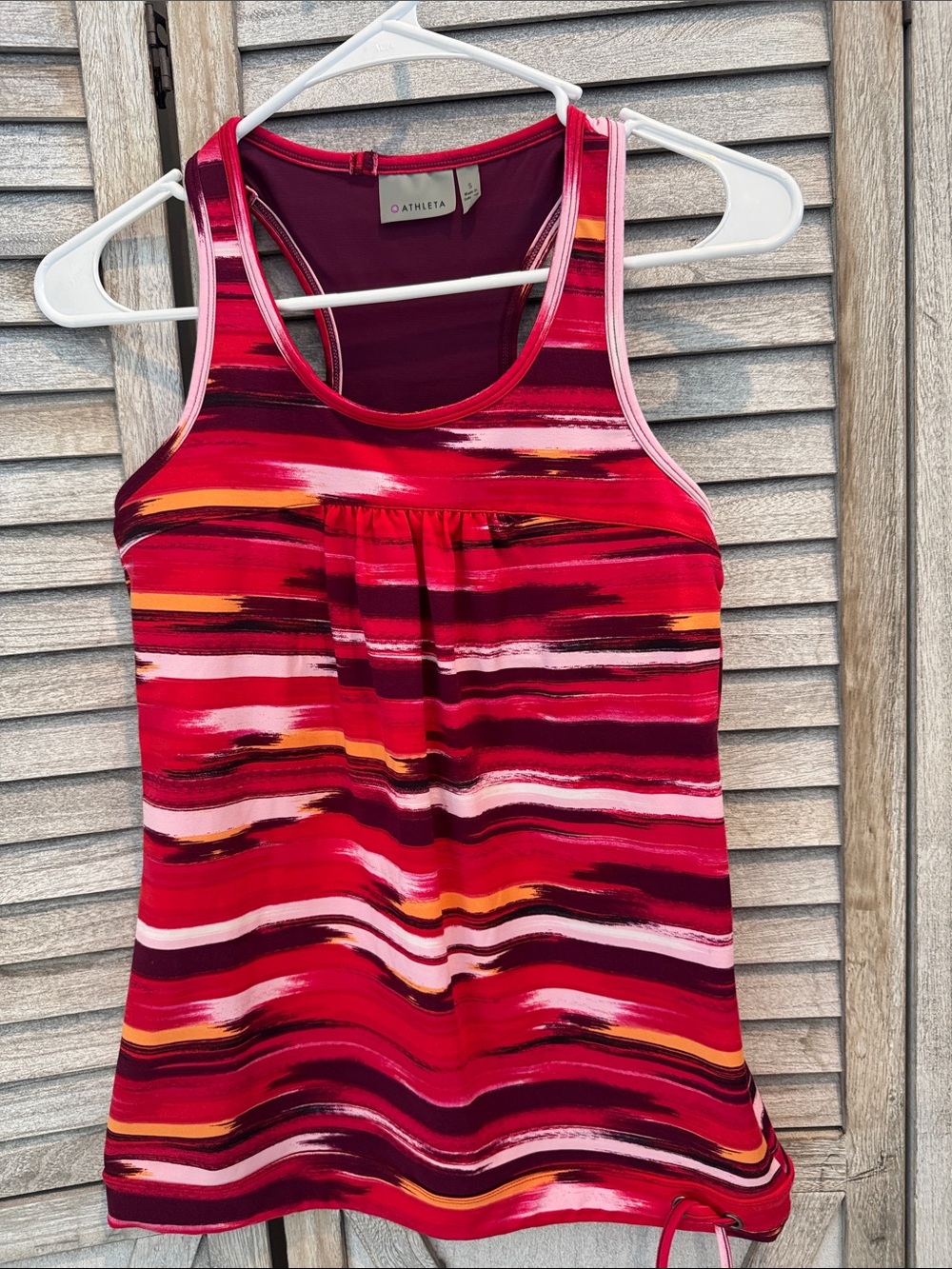 Athleta Women’s Striped activewear Racerback Tank size small